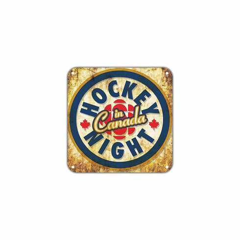 Hockey Night in Canada Vintage Retro Metal Wall  Art